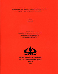 Image of ANALISIS MOTIVASI WISATAWAN BERKUNJUNG KE KAMPUNGWISATA D’JAMPANG, KABUPATEN BOGOR