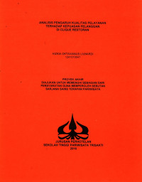 Image of ANALISIS PENGARUH KUALITAS PELAYANANTERHADAP KEPUASAN PELANGGANDI CLIQUE RESTORAN