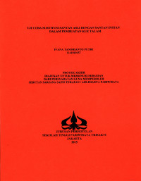 Image of UJI COBA SUBTITUSI SANTAN ASLI DENGAN SANTAN ISNTAN DALAM PEMBUATAN KUE TALAM