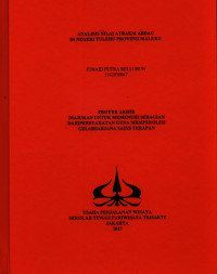 Image of ANALISIS NILAI ATRAKSI ABDAUDI NEGERI TULEHU PROVINSI MALUKU