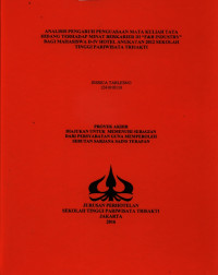 Image of ANALISIS PENGARUH PENGUASAAN MATA KULIAH TATA HIDANG TERHADAP MINAT BERKARIER DI “F&B INDUSTRY” BAGI MAHASISWA D-IV HOTEL ANGKATAN 2012 SEKOLAH TINGGI PARIWISATA TRISAKTI
