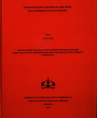 Image of SUBSITUSI DAGING SAPI DENGAN APEL HIJAUDALAM PEMBUATAN PATTY BURGER