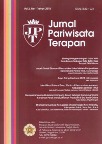 Image of Jurnal Pariwisata Terapan