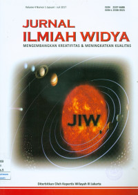 Image of Jurnal Ilmiah Widya: Mengembangkan Kreatifitas & Meningkatkan Kualitas