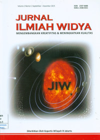 Image of Jurnal Ilmiah Widya: Mengembangkan Kreatifitas & Meningkatkan Kualitas