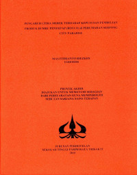 Image of PENGARUH CITRA MEREK TERHADAP KEPUTUSAN PEMBELIAN PRODUK (ROYCO) di PERUMAHAN SERPONG CITY PARADISE