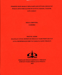 Image of PERSEPSI MASYARAKAT DESA KARYAMUKTI PADA KEGIATANWISATA SITUS MEGALITIKUM GUNUNG PADANG, CIANJUR,JAWA BARAT