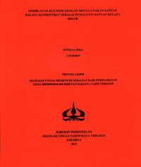 Image of PEMBUATAN KUE PEPE DENGAN MENGGUNAKAN SANTANKELAPA KONSENTRAT SEBAGAI PENGGANTI SANTAN KELAPASEGAR