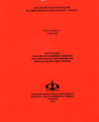 Image of ANALISIS MOTIVASI PENGUNJUNGKE TAMAN MARGASATWA RAGUNAN - JAKARTA