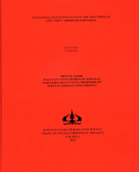 Image of Analisis kualitas pelayanan Air Asia sebagai low cost carrier di Indonesi