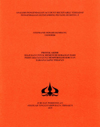 Image of ANALISIS PENGENDALIAN ACCOUNT RECEIVABLE TERHADAP OUTSTANDING PIUTANG DI HOTEL Z