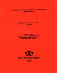 Image of ANALISIS MOTIVASI PENGUNJUNG KE TAMAN JOGGING KELAPA GADING JAKARTA