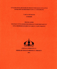 Image of ANALISIS PENGARUH BRAND IMAGETERHADAP LOYALITAS KONSUMEN DI RESTORAN LOT 9,TANGGERANG