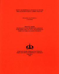 Image of MOTIVASI BERWISATA PENDUDUK SENIORDESA KUDAMATI KOTA AMBON MALUKU