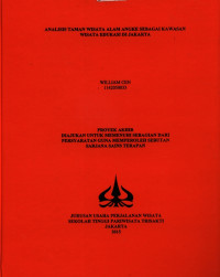 Image of ANALISIS TAMAN WISATA ALAM MANGROVE ANGKE SEBAGAI KAWASAN WISATA EDUKASI LINGKUNGAN DI JAKARTA