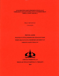 Image of ANALISIS PENGARUH PROMOSI PENJUALANTERHADAP LOYALITAS PELANGGAN DI RESTORANCHICK A POW JAKARTA