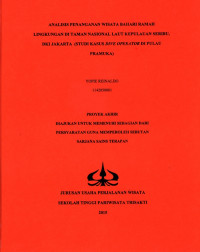 Image of ANALISIS PENANGANAN WISATA BAHARI RAMAH LINGKUNGAN DI TAMAN NASIONAL LAUT KEPULAUAN SERIBU, DKI JAKARTA (STUDI KASUS DIVE OPERATOR DI PULAU PRAMUKA)
