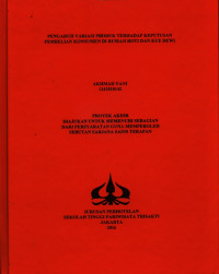 Image of PENGARUH VARIASI PRODUK TERHADAP KEPUTUSAN PEMBELIAN KONSUMEN DI RUMAH ROTI DAN KUE DEWI