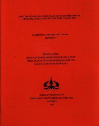 Image of UJI COBA PEMBUATAN DEMI GLACE DENGAN BAHAN DASAR VEGETABLE SEBAGAI SUBTITUSI DARI TULANG SAPI