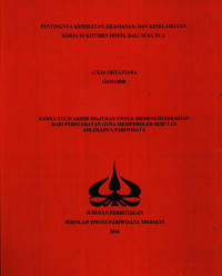 Image of Pentingnya Kesehatan,Keamanan, Dan Keselamatan Kerja Di KitchenHotel Bali Nusa Dua