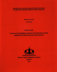 Image of ANALISIS KUALITAS PELAYANAN TERHADAP KEPUASANPELANGGAN DI PRESTIGE KEMANG JAKARTA SELATAN