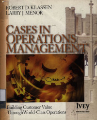 Image of Cases in operations management : building customer value through world-class operations