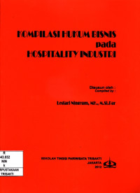 Image of Kompilasi hukum bisnis pada hospitality Industri