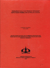 Image of PENGARUH KUALITAS PRODUK TERHADAP KEPUTUSAN PEMBELIAN DI PIPILTIN COCOA  Kualitas Produk, Keputusan Pembelian