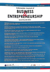 Image of Indonesian Journal of Business & Entrepreneurship