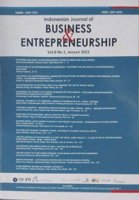 Image of Indonesian Journal of Business & Entrepreneurship