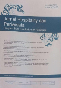 Image of Jurnal Hospitality dan Pariwisata
