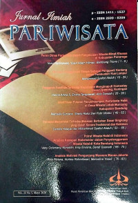 Image of Jurnal Ilmiah Pariwisata