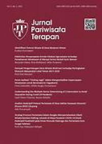 Image of Jurnal Pariwisata Terapan