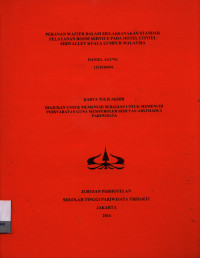 Image of PERANAN WAITER DALAM MELAKSANAKAN STANDAR PELAYANAN ROOM SERVICE PADA HOTEL CITITEL MIDVALLEY KUALA LUMPUR MALAYSIA
