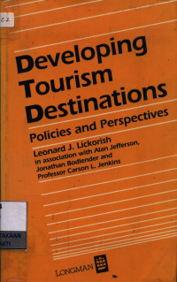 Image of Developing tourism destinations: : policies and perspectives