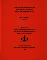 Image of PEMBUATAN PATTY UNTUK HAMBURGERDENGAN HATI DAN JANTUNG SAPISEBAGAI ANALOG DARI DAGING SAPI
