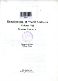 Image of Encyclopedia of world cultures:volume VII south america