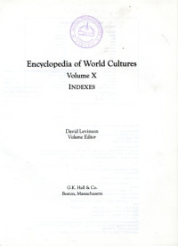 Image of Encyclopedia of world cultures:volume X indexes