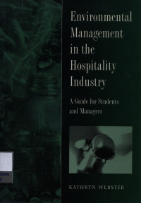 Image of Environmental management in the hospitality industry : a guide for students and managers
