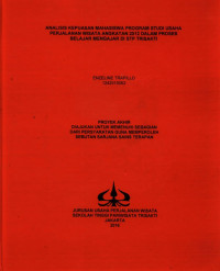 Image of ANALISIS KEPUASAN MAHASISWA PROGRAM STUDI USAHA PERJALANAN WISATA ANGKATAN 2012 DALAM PROSES BELAJAR MENGAJAR DI STP TRISAKTI