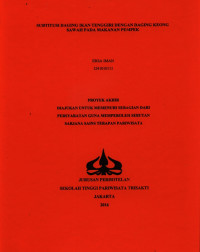 Image of SUBTITUSI DAGING IKAN TENGGIRI DENGAN DAGING KEONG SAWAH PADA MAKANAN PEMPEK