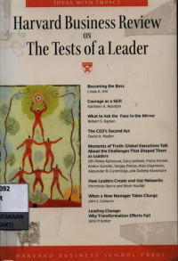 Image of Harvard business review on the tests of a leader