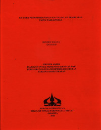 Image of UJI COBA PENAMBAHAN DAUN KATUK DALAM PEMBUATAN PASTA TAGLIATELLE