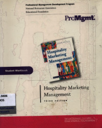 Image of Hospitality marketing management : student workbook