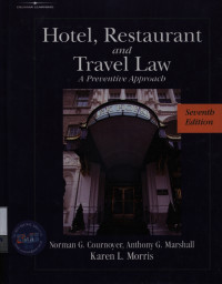 Image of Hotel, restaurant, and travel law : a preventive approach