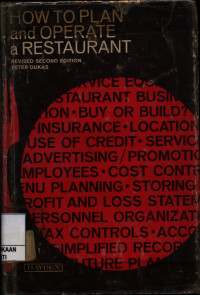 Image of How To Plan and Operate a Restaurant