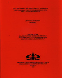 Image of ANALISIS VENUE YANG BERWAWASAN LINGKUNGANPADA INDONESIA CONVENTION EXHIBITION (ICE),BSD, TANGERANG SELATAN