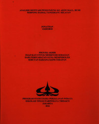 Image of ANALISIS MOTIVASI PENGUNJUNG KE AEON MALL, BUMI SERPONG DAMAI, TANGERANG SELATAN
