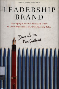 Image of Leadership brand : developing customer-focused leaders to drive performance and build  lasting value