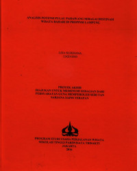Image of ANALISIS POTENSI PULAU PAHAWANG SEBAGAI DESTINASI WISATA BAHARI DI PROPINSI LAMPUNG